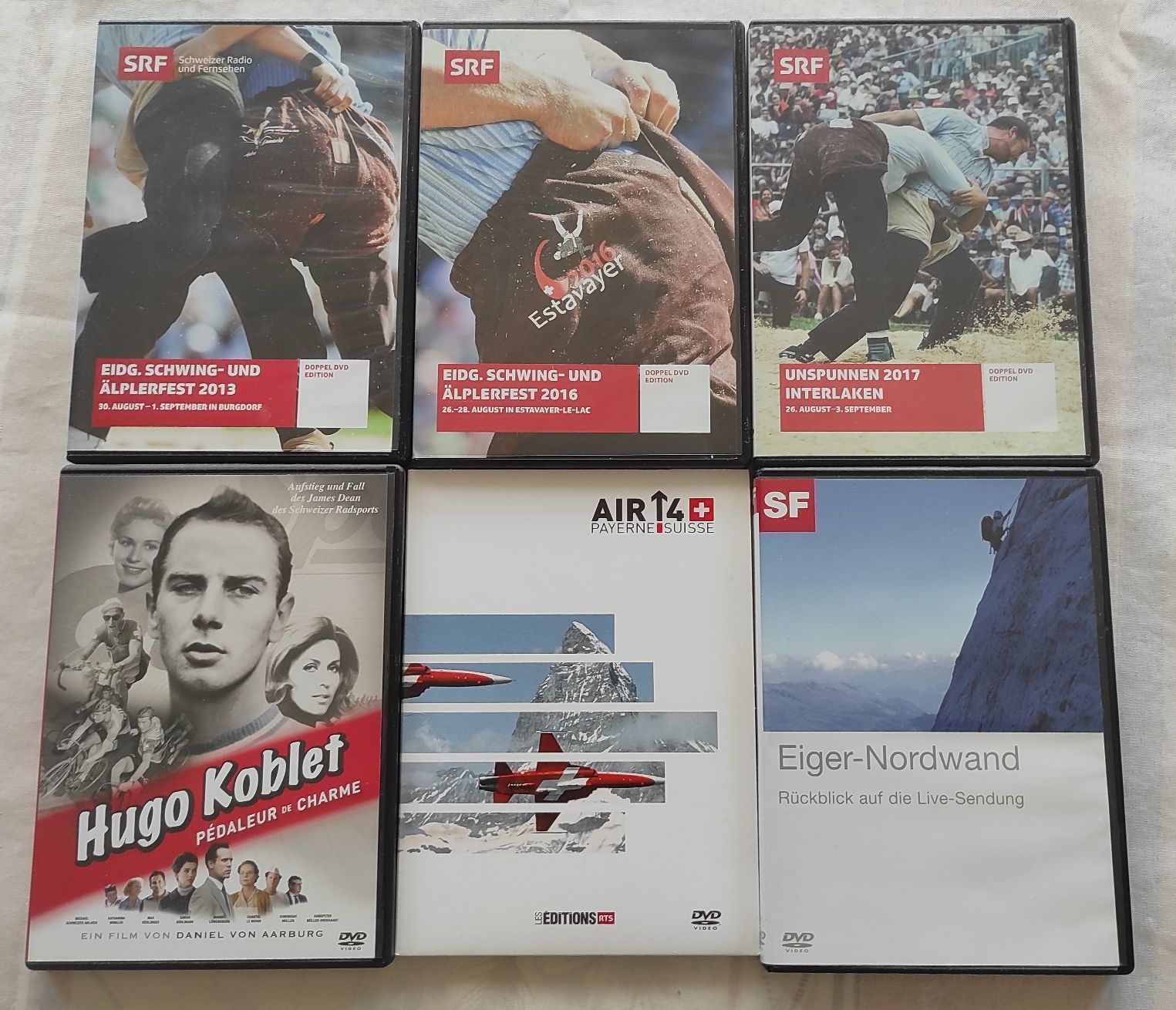 Tutti i DVDs: Schweizer Highlights DVD Set: Schwingen Hugo Koblet Eiger – Usato da Kreuzlingen venduto da Dennis2004