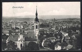 Emmishofen, Teilansicht mit Kirche und B