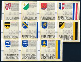 LI ATM 1-11 Gemeindewappen Abart 0000-Drucke elf 0000-Drucke
