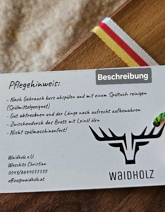 Articoli in legno: Jausenbrettchen aus Schwarznussholz – Nuovo e nell'imballaggio originale da Hofstetten ZH venduto da Maya_K 2
