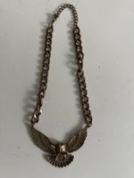 Statement Kette Adler Halskette Goldfarbig Vintage Look