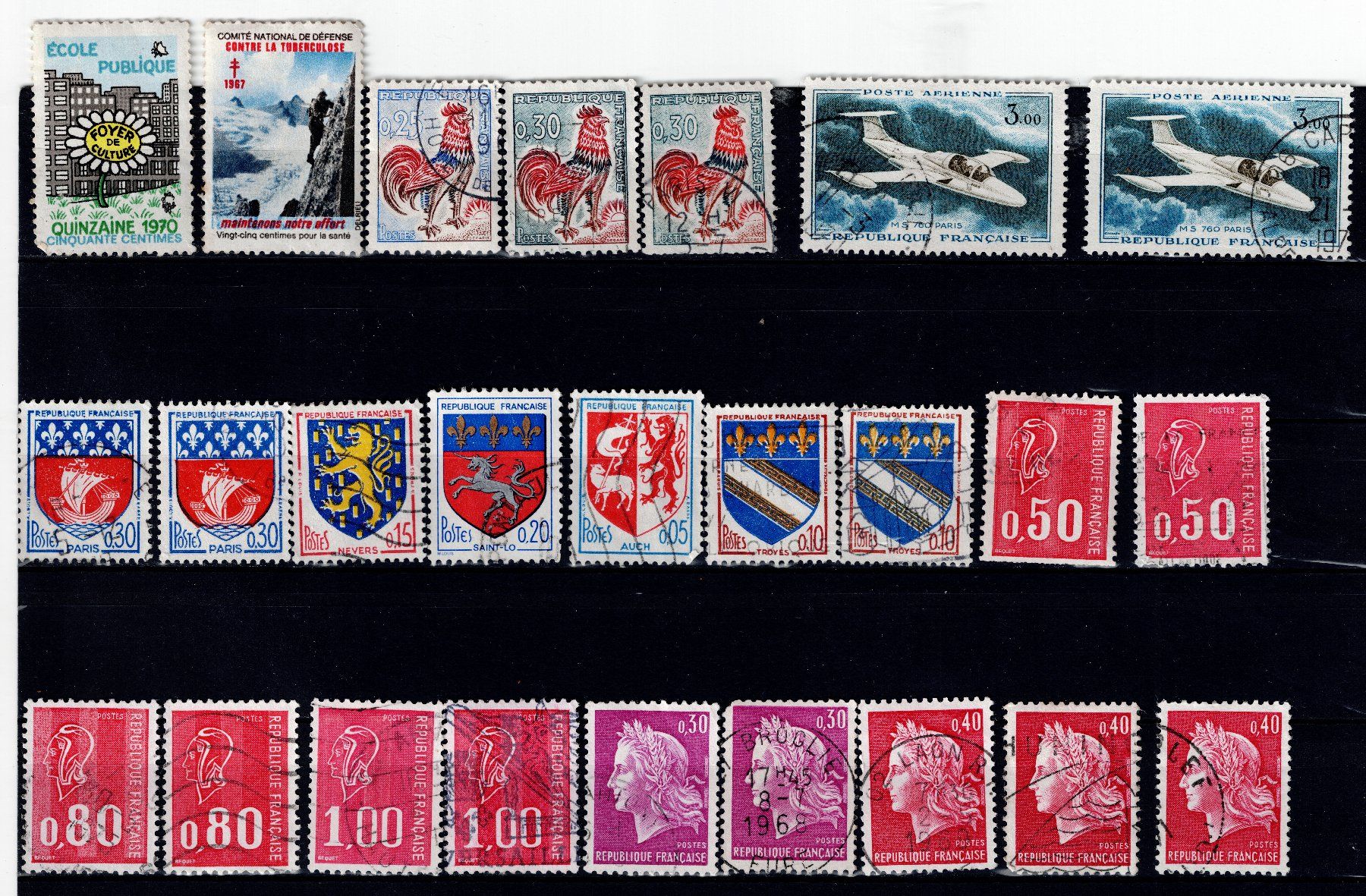 Tutti i francobolli: Briefmarken 90x Frankreich – Usato da Tenniken venduto da mik_6mxg 1