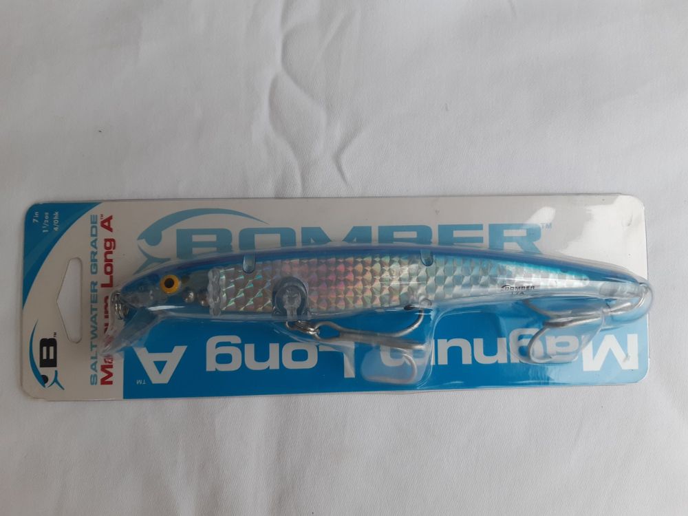 VINTAGE BOMBER MAGNUM LONG A FISHING LURE BLK