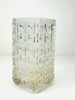 Grosse finnische Glas-Blockvase von Tamara Aladin 1960er