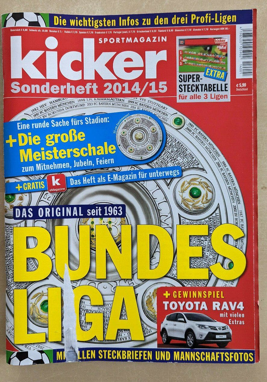 Zeitschriften & Magazine: kicker Bundesliga Sonderheft 2014/2015 – Gebraucht aus Heerbrugg von sve_p826