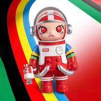 Pop Mart Mega Space Molly 100% Series3 Secret Team Coca-Cola