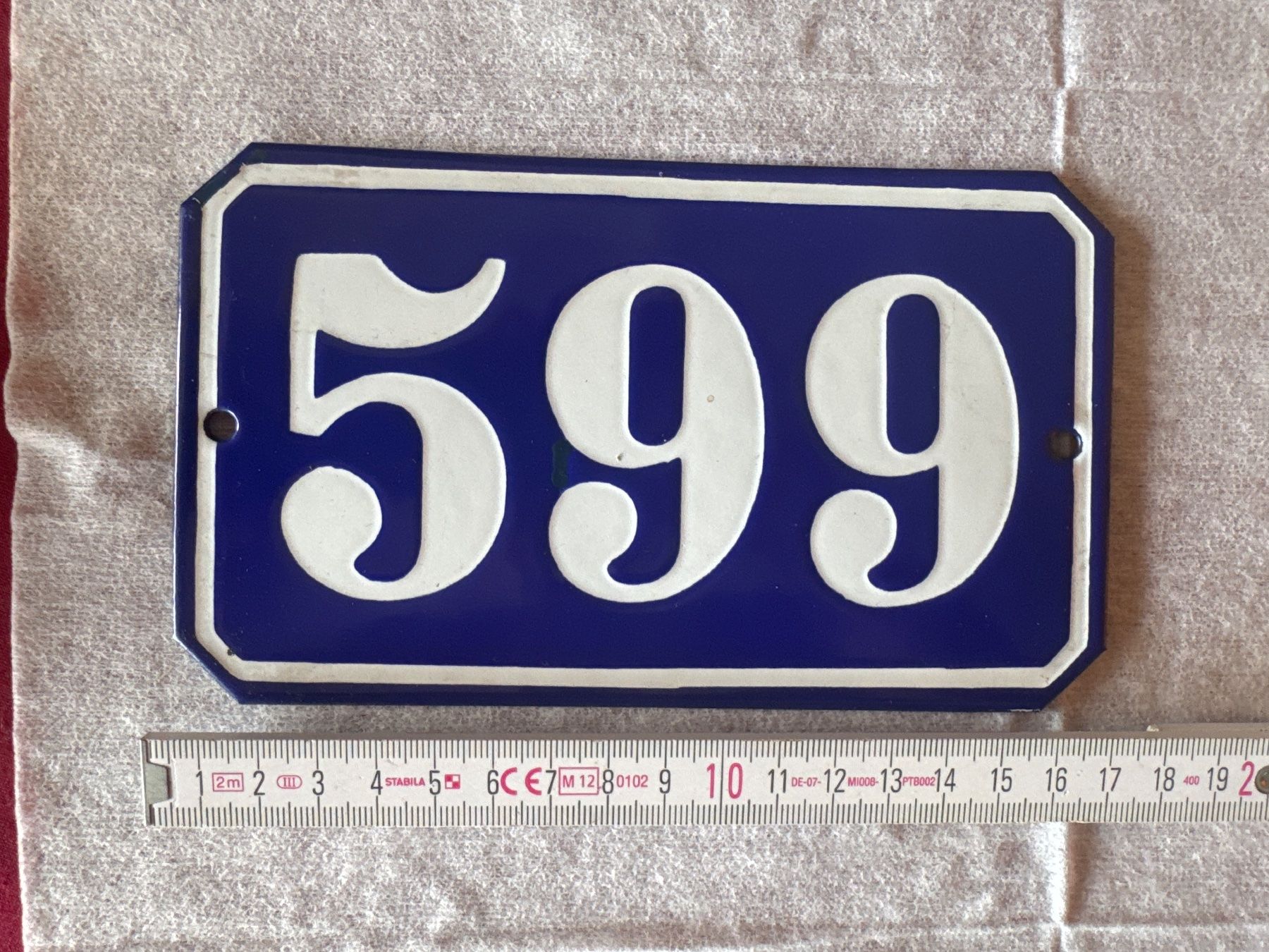 Insegne: Hausnummer Schild 599 – Nuovo (secondo la descrizione) da Fehraltorf venduto da habibi2008 1