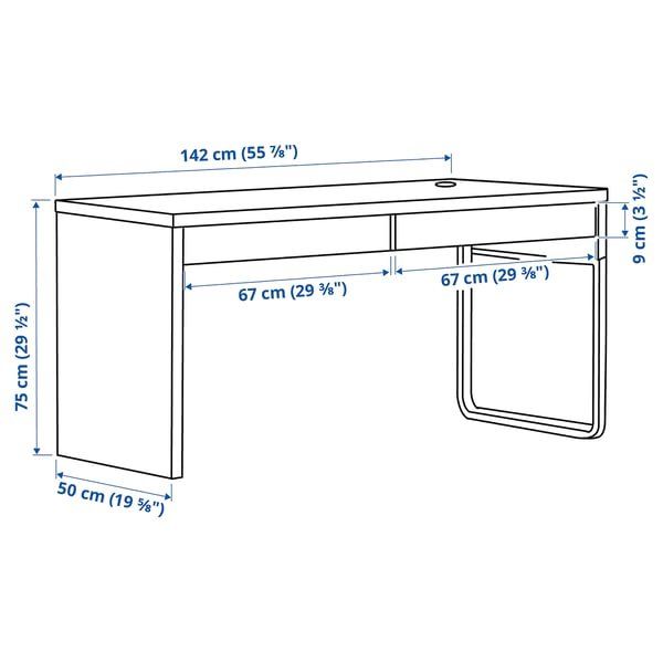 Ikea Scrivanie: MICKE Schreibtisch, schwarz – Usato da Chur venduto da Art_tha 1