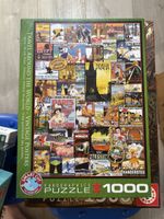 Puzzle Eurographics 1000 pièces Travel Around the World Vint