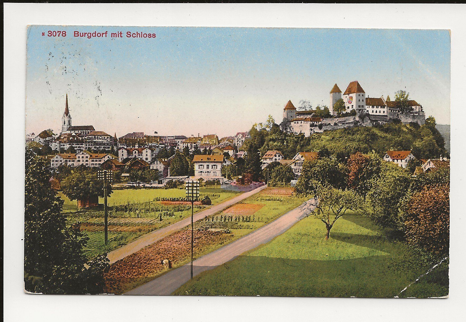 Cartoline postali: AK ca. 1920 Burgdorf mit Schloss – Usato da Greifensee venduto da 315WDO