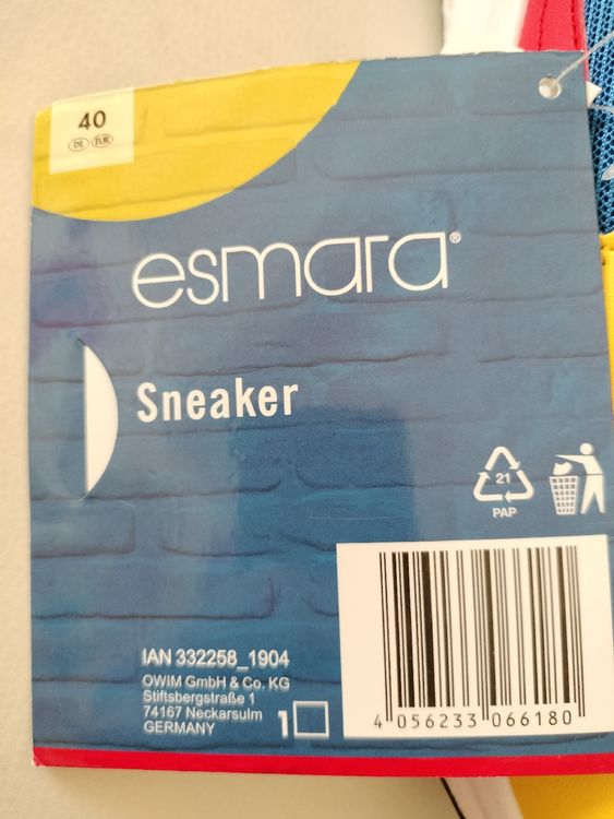 Lidl Chaussures hommes: Neue Lidl Sneaker , Grösse 40 – Neuf (Voir description) à Schwanden Sigrisw par len_9yqg 4