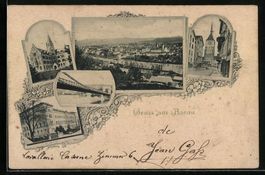 Aarau, Kettenbrücke, Inf. Kaserne, Ober