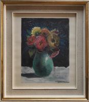 tableau Robert Gygax 1944 nature morte au bouquet de fleurs
