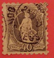 2846A) 69B, Stehende Helvetia grobe Attest Kt. 1200.-