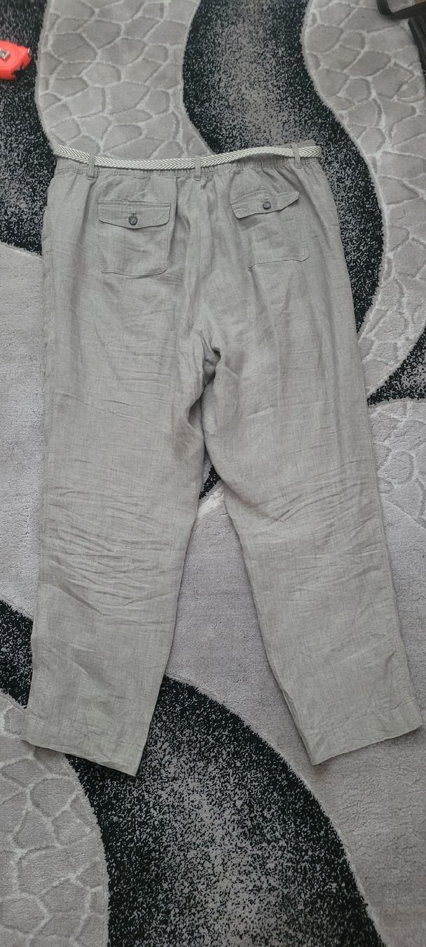 C&A Pantalons: Pantalon femme 100% LIN /taille 48 beige – D'occasion à Vevey par x_y_f 3