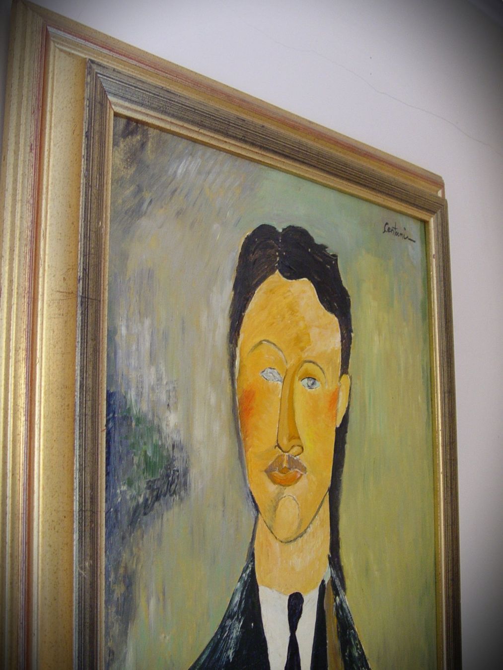 Gemälde: Grossartiges Gemälde n. Amadeo Modigliani – Gebraucht aus Rotkreuz von Dobermann5 2