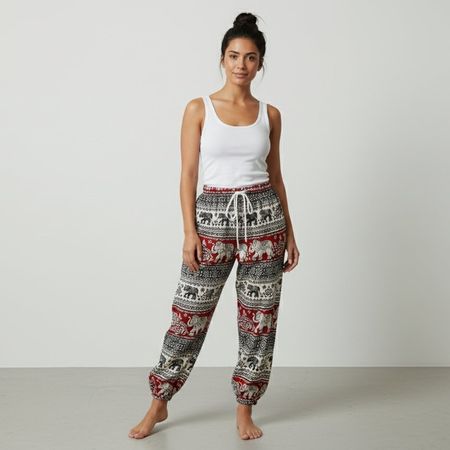 Leichte Freizeithose im Boho-Stil - Viskose Grösse 38