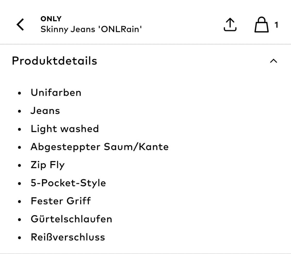 Only Jeans: Skinny Jeans Only – Gebraucht aus Müllheim Dorf von Lyly04 2