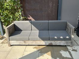 Gartenlounge massiv aus Holz