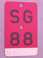 Velonummer SG 88