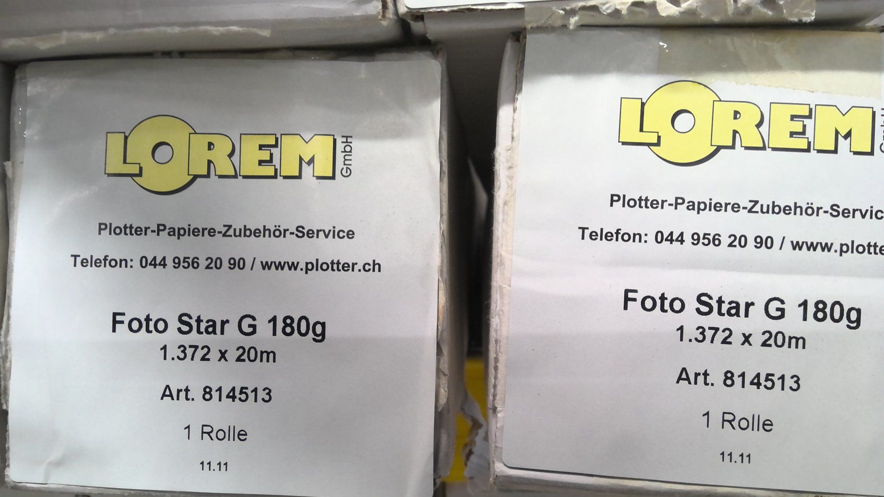 Papier: Foto Star G 180g 1372 x 20m Plotterpapier – Neuf (Voir description) à Fehraltorf par loremgmbh