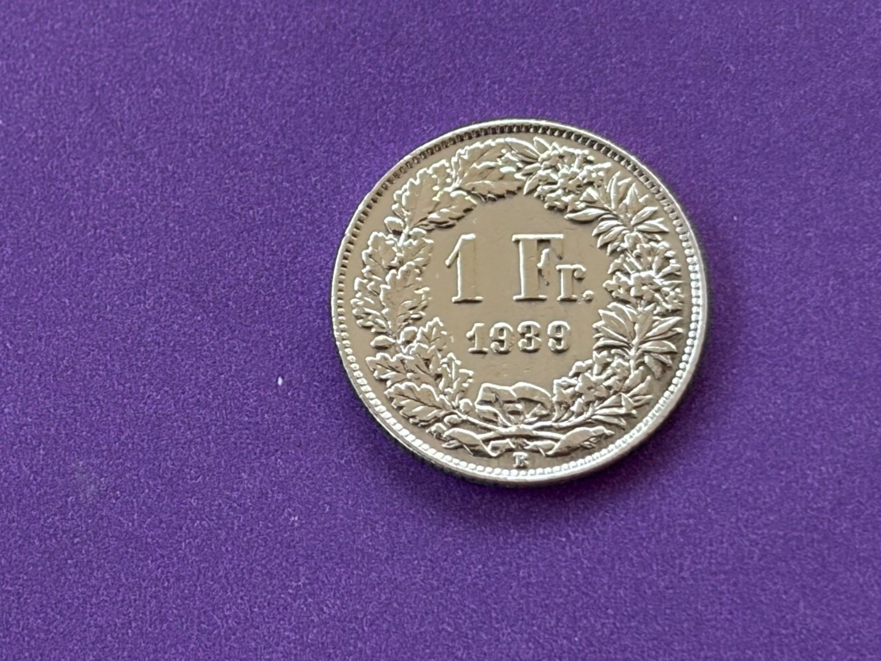 Tutti le monete: 1 Fr. 1939 sehr vorzüglich – Usato da Kräiligen venduto da wolle2101