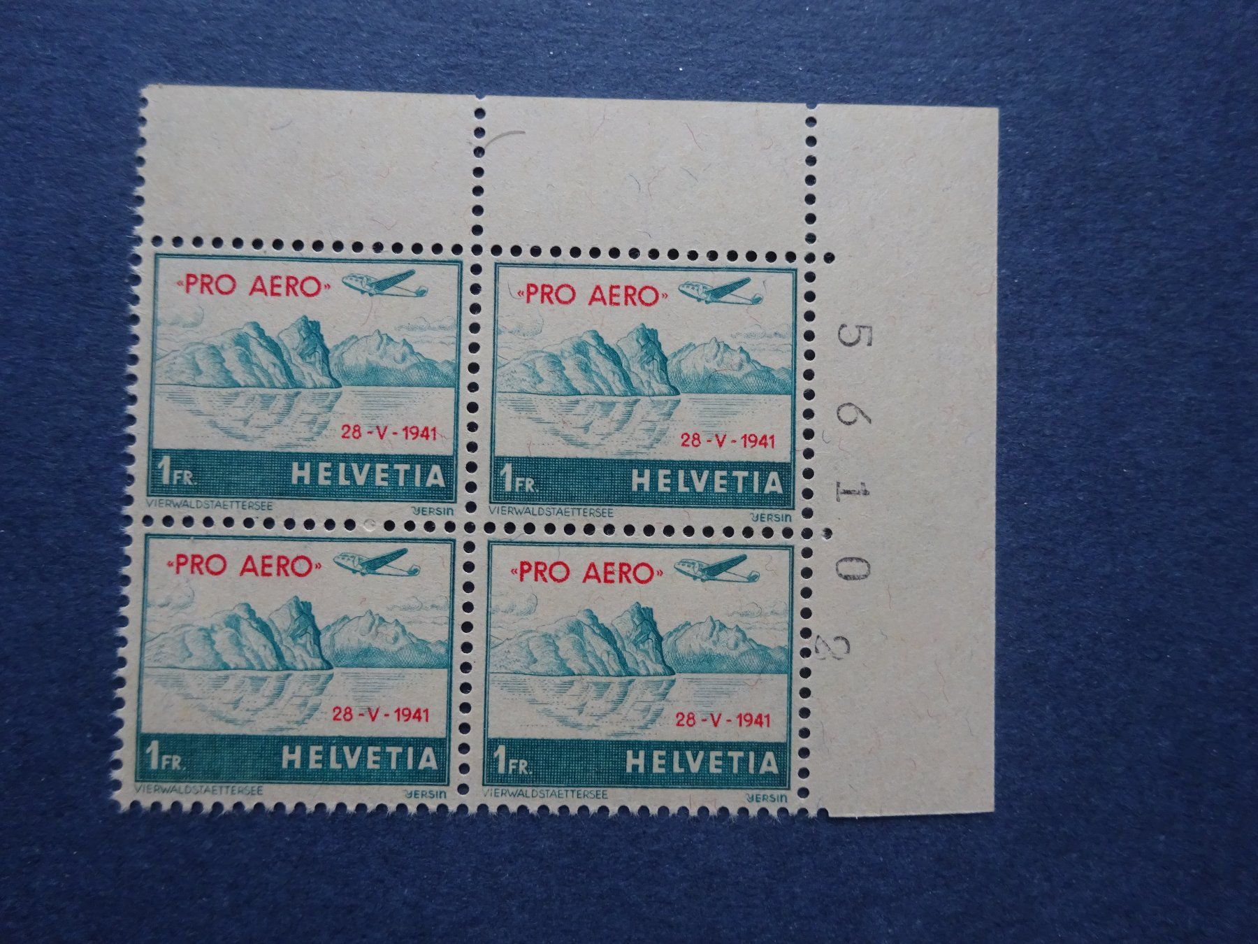 Tutti i francobolli: 1941 F35 4er Block aus Bogenecke postfrisch** – Usato da Appenzell-Steinegg venduto da adi1975 1