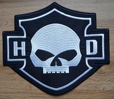 Big Patch Harley Davidson Skull J038