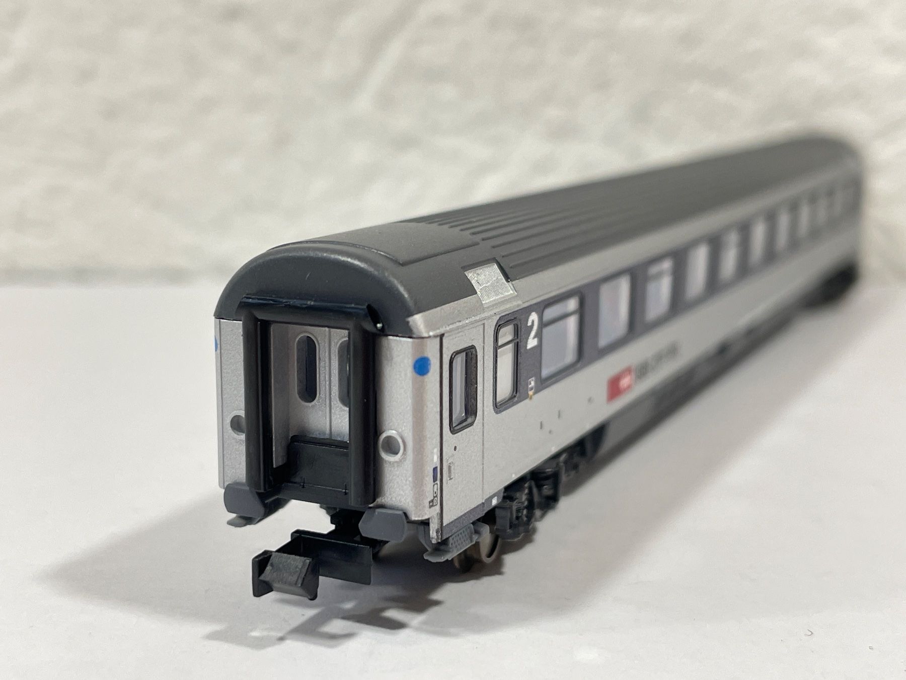 Trix Modellini di ferrovie: Minitrix 15653 SBB EC 2.Klasse mit LED Innenbeleuchtung – Nuovo (secondo la descrizione) da Wilderswil venduto da Modellbahn-Shop-Moll 2