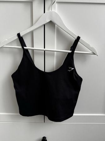 Gymshark Top schwarz S
