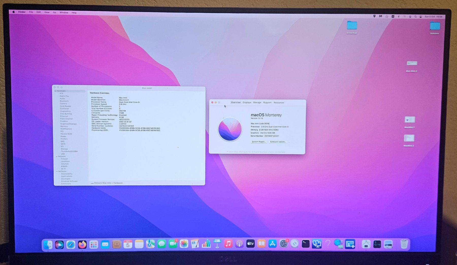 Mac mini late 2014 (i5 2.8GHz, 8GB RAM, Fusion 1.1TB drive