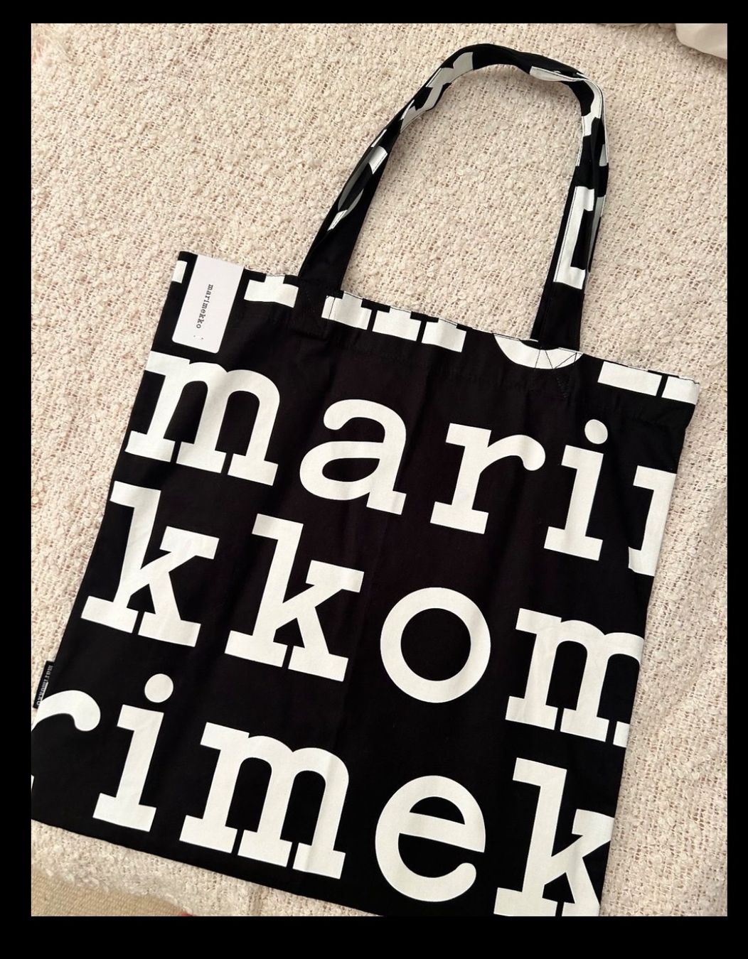 Borse: Marimekko cotton shoper bag with print – Nuovo e nell'imballaggio originale da Zürich venduto da Ferienan