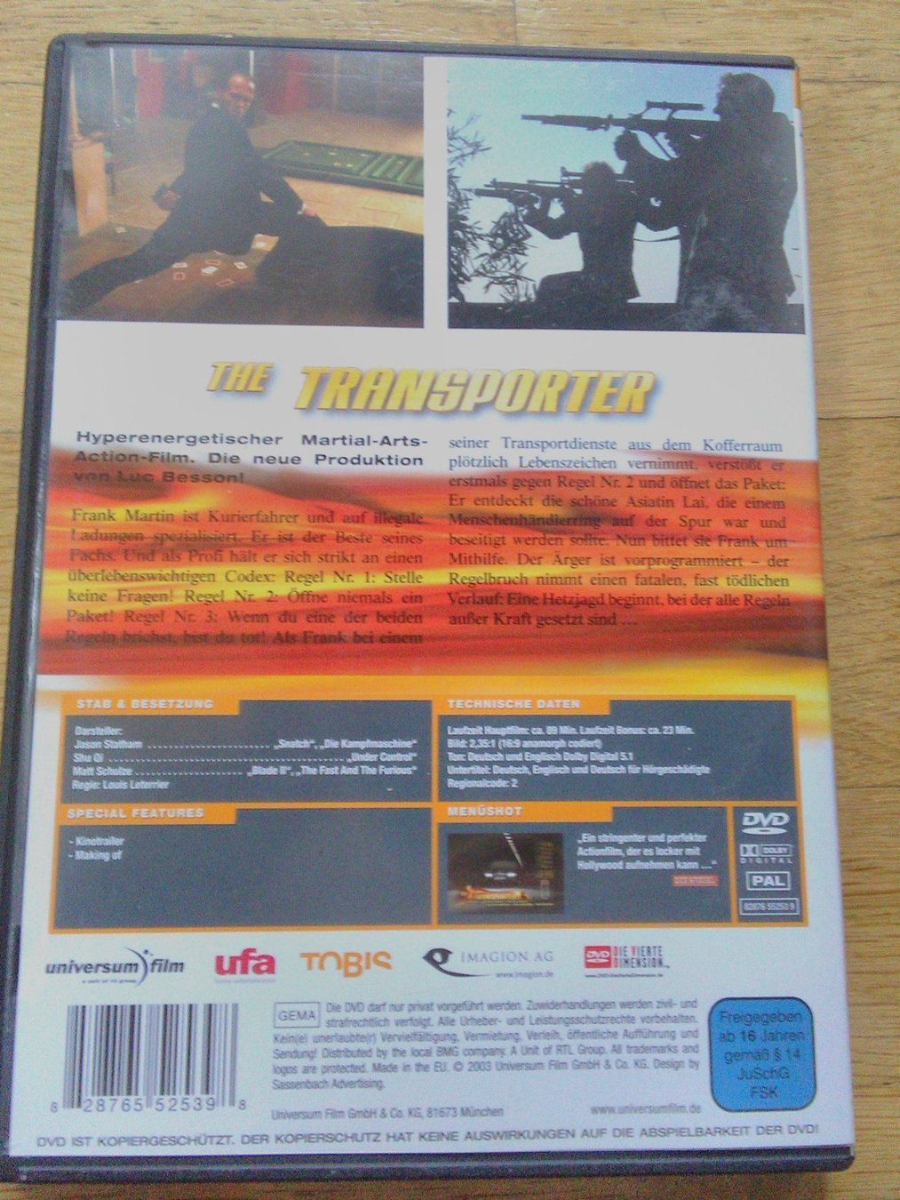 Tutti i DVDs: The Transporter  (1-3)           DE & EN – Usato da St. Gallen venduto da elkapone 3