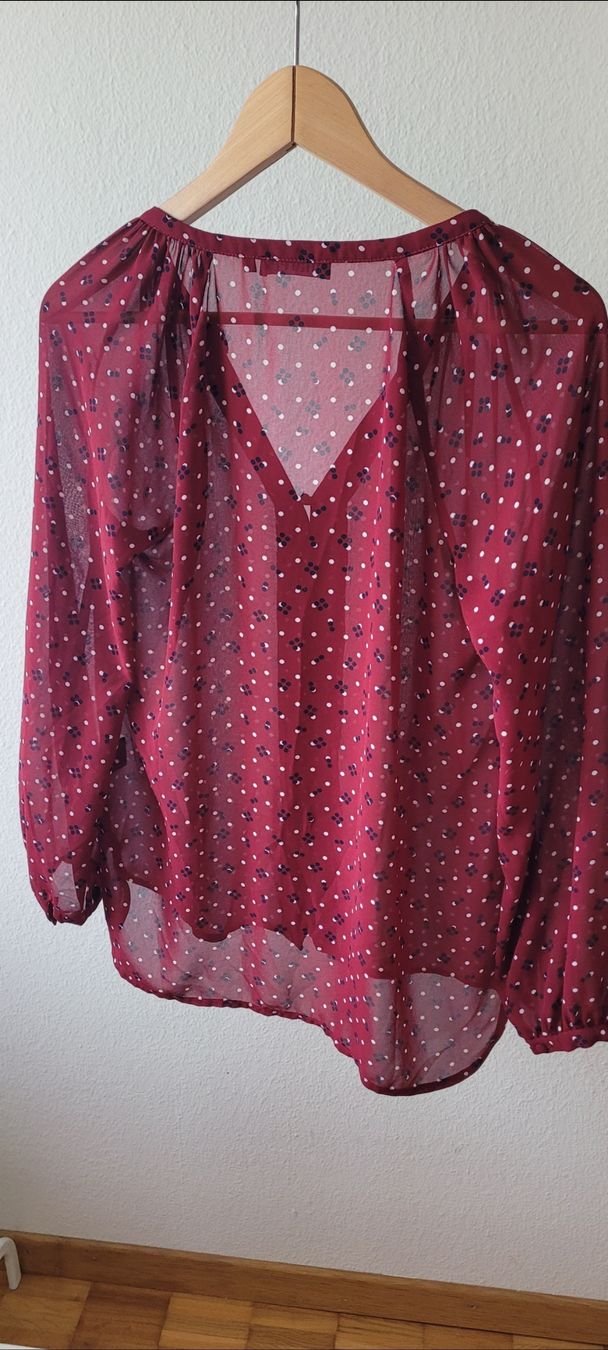 Camicette: Maree Bluse, Gr. S, Weinrot mit Muster – Usato da Emmenbrücke venduto da gatasalvache 5
