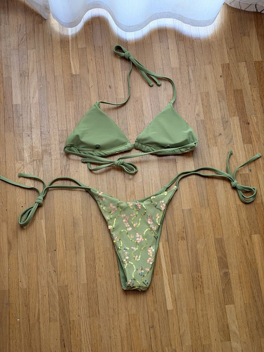 Costumi da bagno & Bikini: Maillot de bain vert pailleté 2 pièces  – Nuovo e nell'imballaggio originale da Le Lignon venduto da Ana2831 1