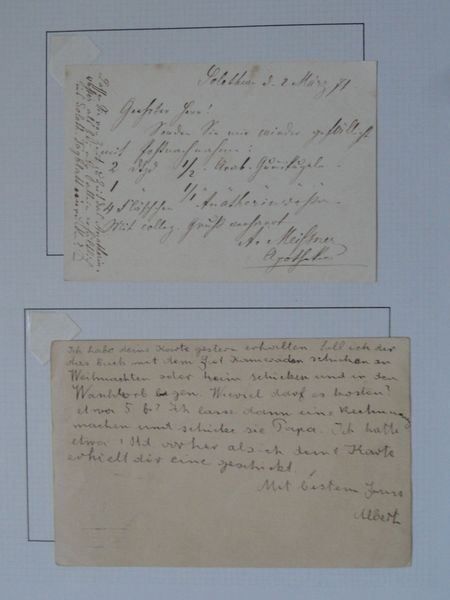 Cartoline postali: 54 Post-/Korrespondenzkarten ab 1871 – Usato da stäfa venduto da brandy66 2