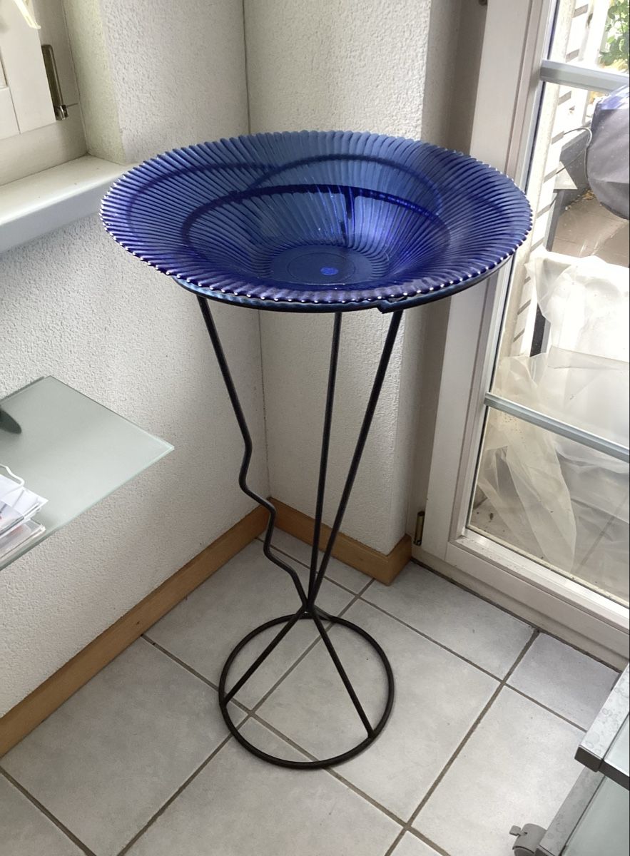 Altro per la casa: Dekorativer Ständer, Metal Anthrazit mit Glas Schale – Nuovo (secondo la descrizione) da Wauwil venduto da Shelti