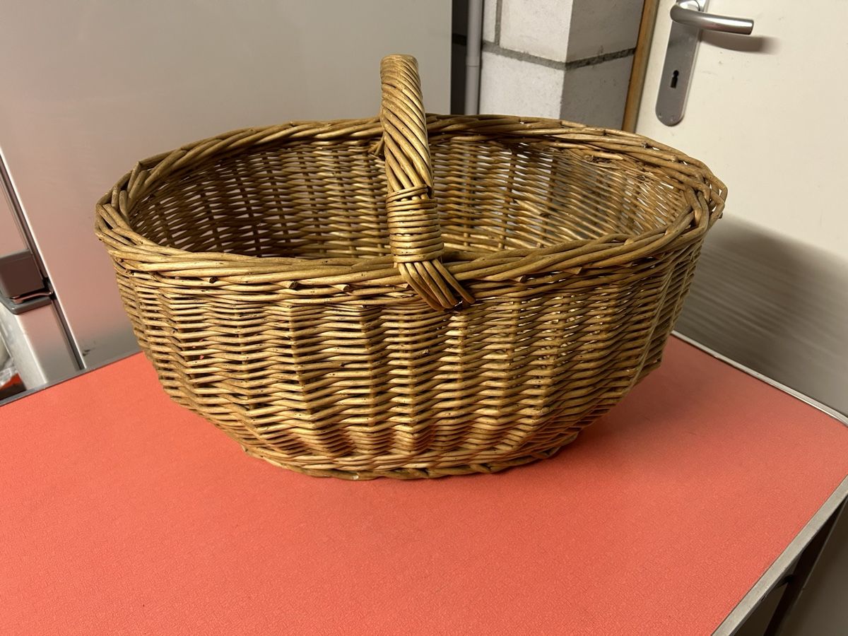 Autres articles pour la maison: Korb Rattankorb mit Henkel oval. – D'occasion à Lanzenhäusern par vic63
