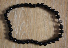 NEU: Onyx Halskette Collier Kette Schmuck