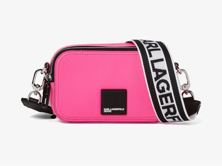 KARL LAGERFELD JEANS Tech Leather Camera Bag Patch J139