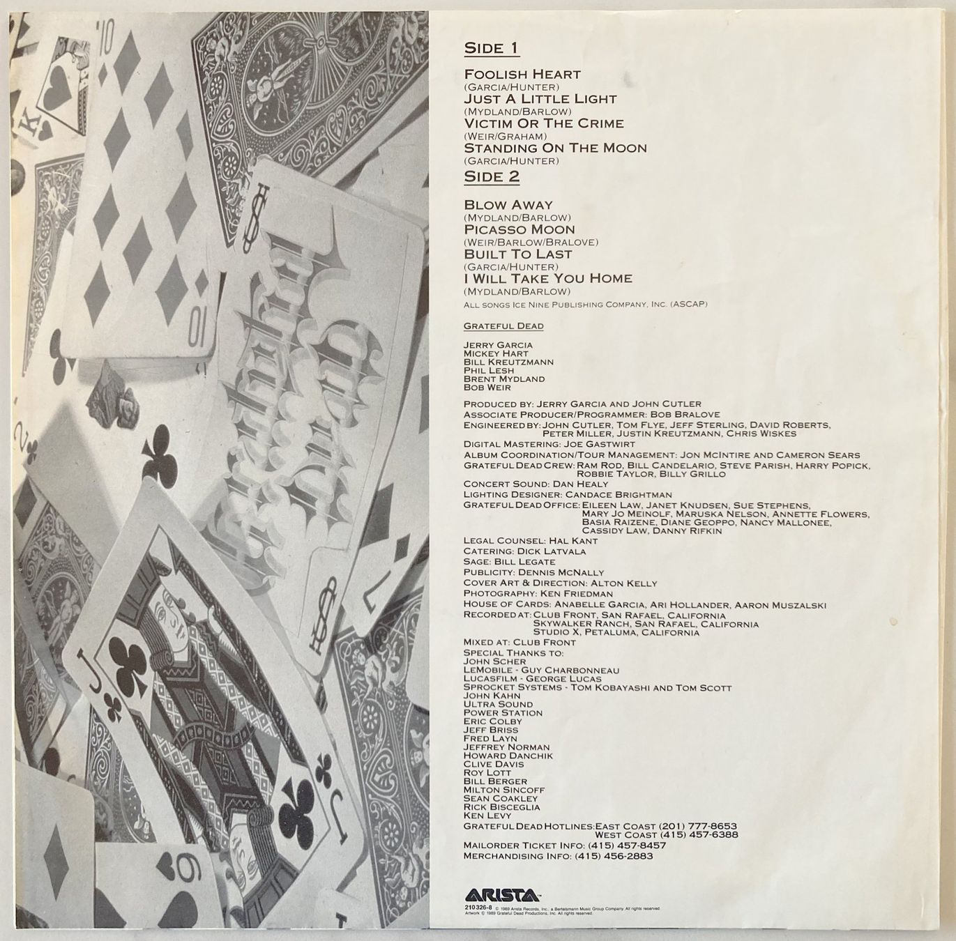 Schallplatten: GRATEFUL DEAD - BUILT TO LAST – Gebraucht aus Bottens von hotter-than-hell 2