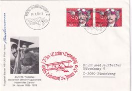 Max Cartier Gedenkflug Olten - Dübendorf 1978