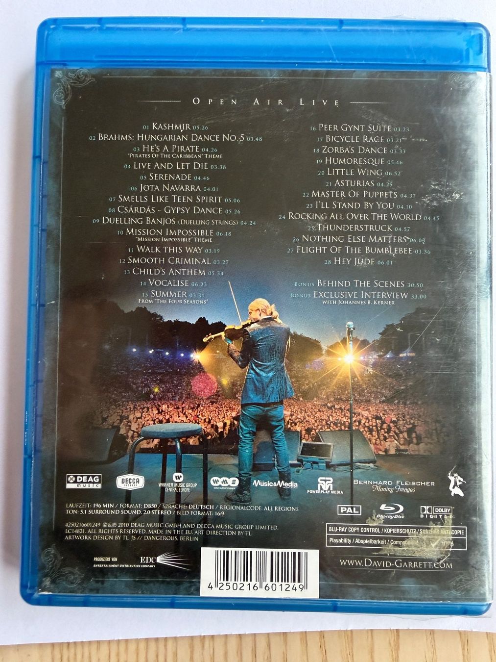Alle DVDs: Blue-Ray David Garrett Rock Symphonics – Gebraucht aus Fribourg von J334455 1