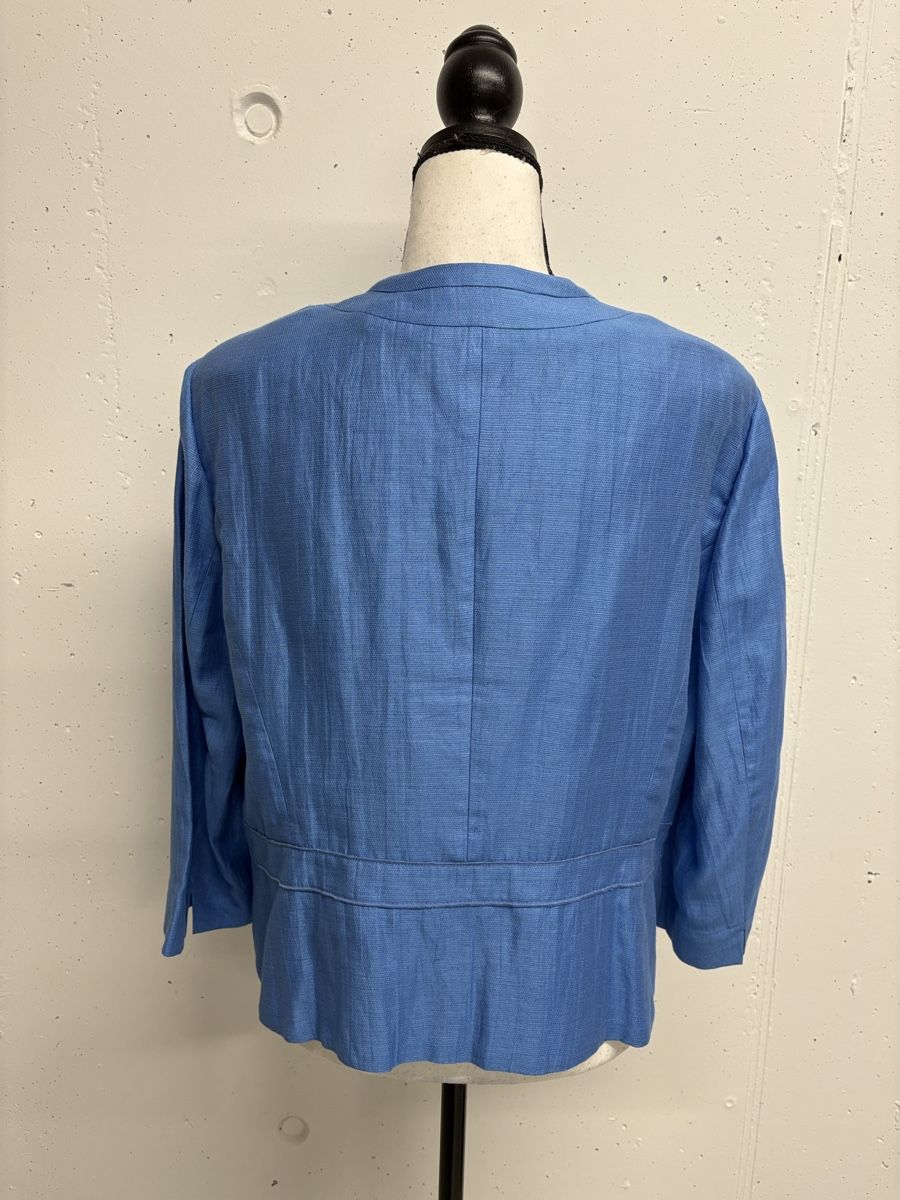 Gerry Weber Giacche: Gerry Weber Leinen Blazer, hellblau, Gr. 42 – Nuovo (secondo la descrizione) da Regensdorf venduto da secondchancefashion 2