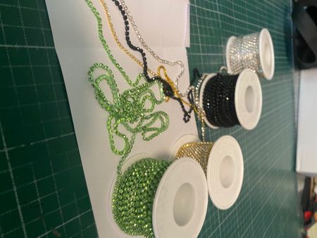 (KOPIE) Strass Kette Nähen