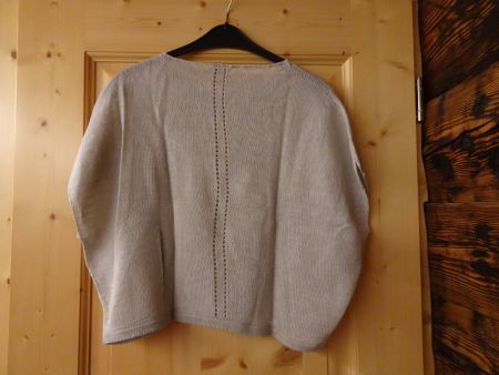 Beiges Leinen Shirt von Handmade-Knitwear Gr. M - 426301