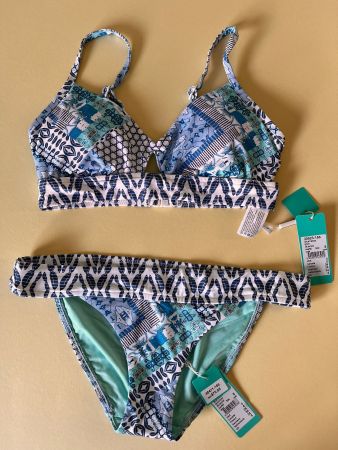 SEAFOLLY (Australia),  Bikini, Grösse 34, Blau/Türkis/Weiss