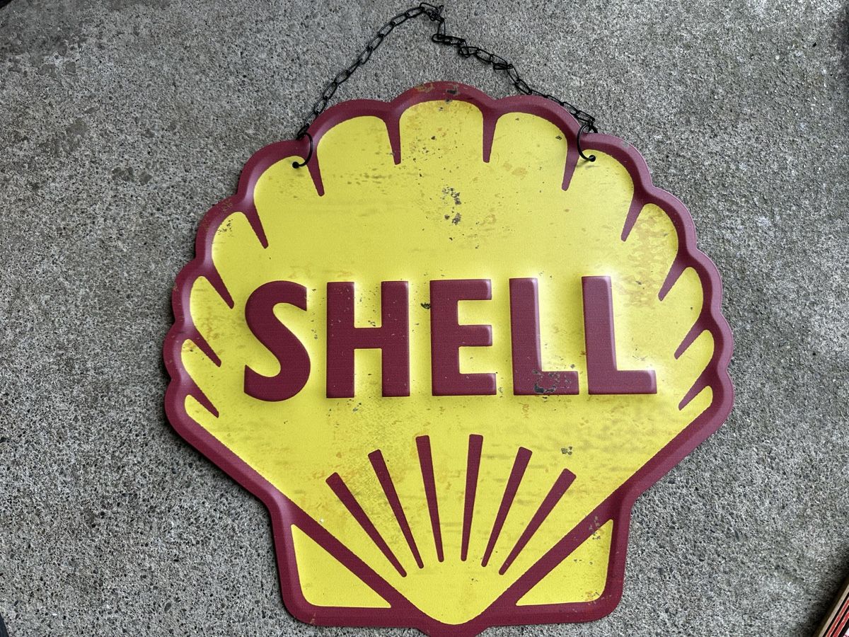 Insegne: Shell Muschel Werbung Reklame Classic  – Nuovo (secondo la descrizione) da Reinach AG venduto da rares75
