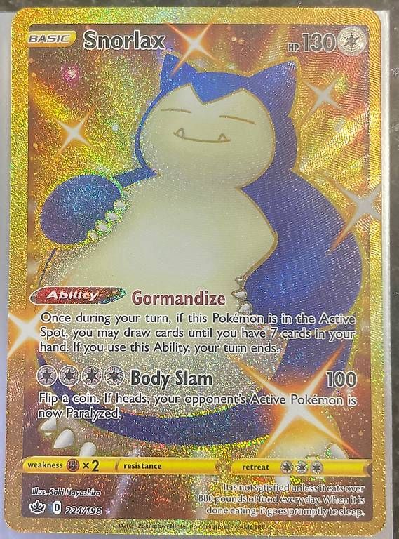Pokémon Sammelbilder & Trading cards: Snorlax shiny - 224 – Gebraucht aus Biasca von fedescara