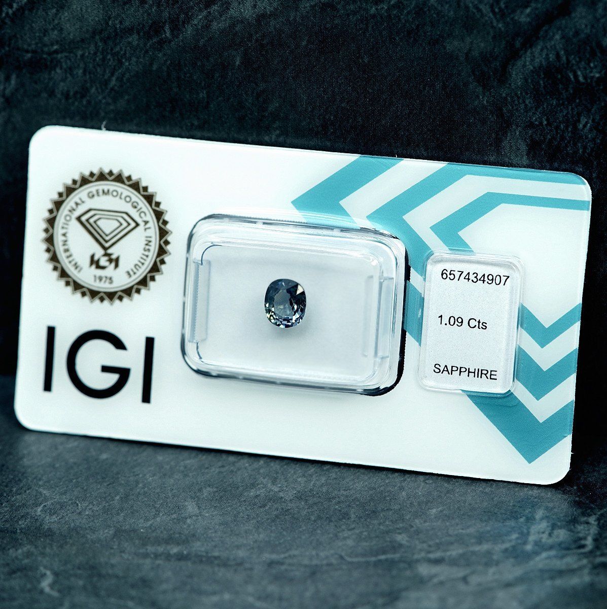Pietre preziose: Blau, Grün Saphir - 1.09 ct – Nuovo e nell'imballaggio originale da Bad Zurzach venduto da Schaeubli-Group 1